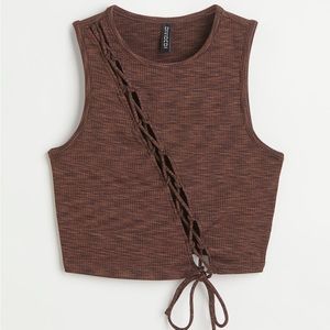 HM Lacing Detail Cut Out Top